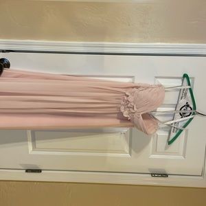 Light blush bridesmaid dress